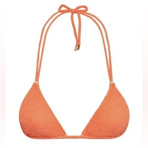 NEW Monday Swimwear Hanalei Top Summer Peach Crinkle